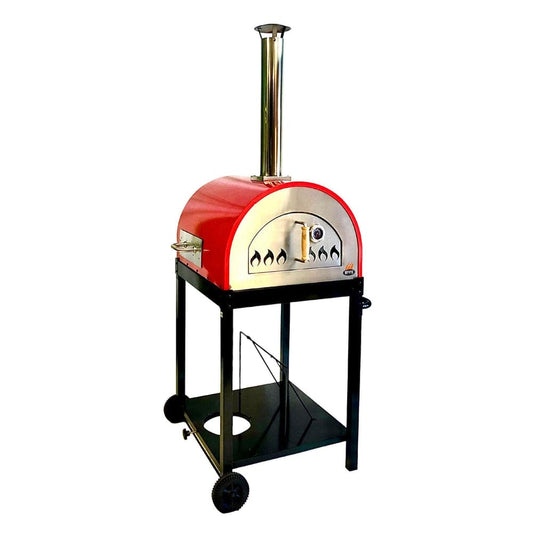 Traditional 25" Dual-Fueled Pizza Oven with Gas Attachment - Wood and Gas Powered