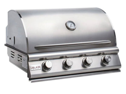 Blaze 6 Ft BBQ Island with 32-Inch LBM Series 4-Burner Gas Grill in Stainless Steel