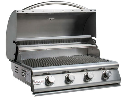 Blaze 6 Ft BBQ Island with 32-Inch LBM Series 4-Burner Gas Grill in Stainless Steel