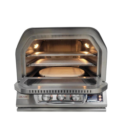 Blaze 26-Inch Built-In Natural Gas Outdoor Pizza Oven W/ Rotisserie