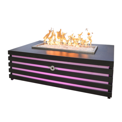 Rectangular Amina Fire Pit - Powder Coated Metal