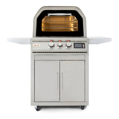 Blaze 26-Inch Built-In Natural Gas Outdoor Pizza Oven W/ Rotisserie