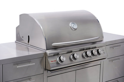 Blaze BBQ Island For Premium 32" LTE Series Natural Gas Grill, Stainless Steel