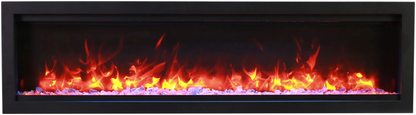 Remii 100" Clean-Face Built-In Electric Fireplace - Model WM-100-B