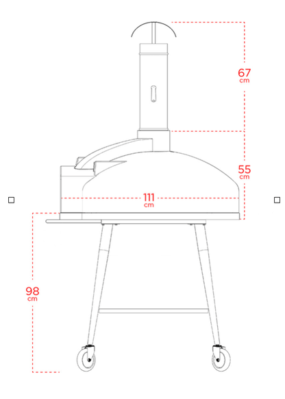 Red Rock 100 Wood-Fired Stone Oven for Bread