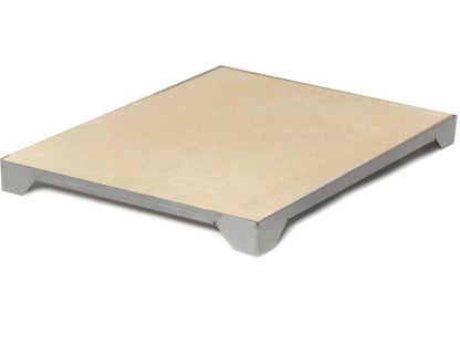 Blaze 14 3/4 Inch Ceramic Pizza Stone With Stainless Steel Tray