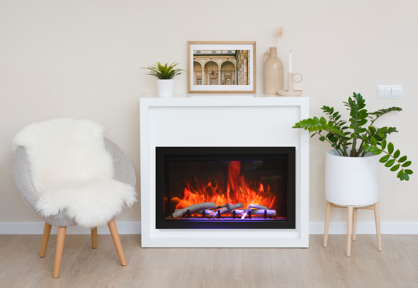 CLASSIC Smart Electric Indoor / Outdoor Fireplace