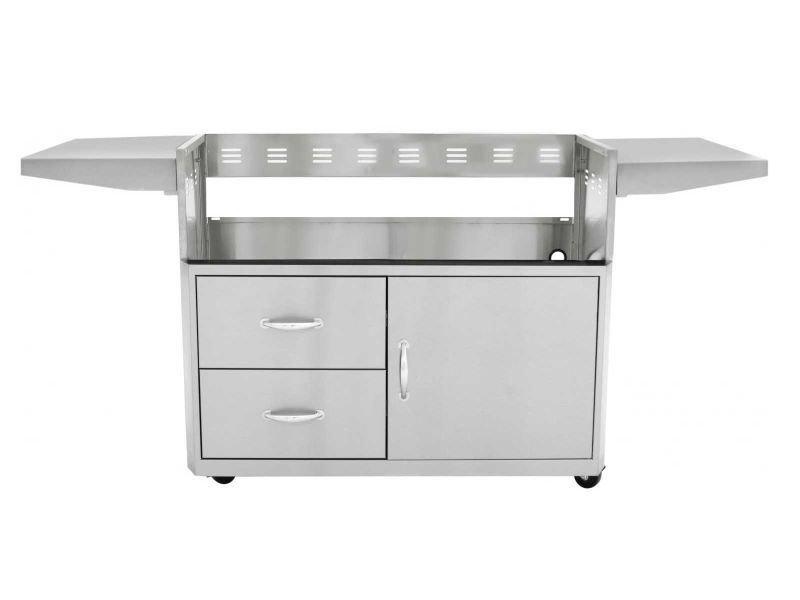 Blaze Grill Cart for Professional LUX 4-Burner Gas Grill with LED Lighting and Soft Close